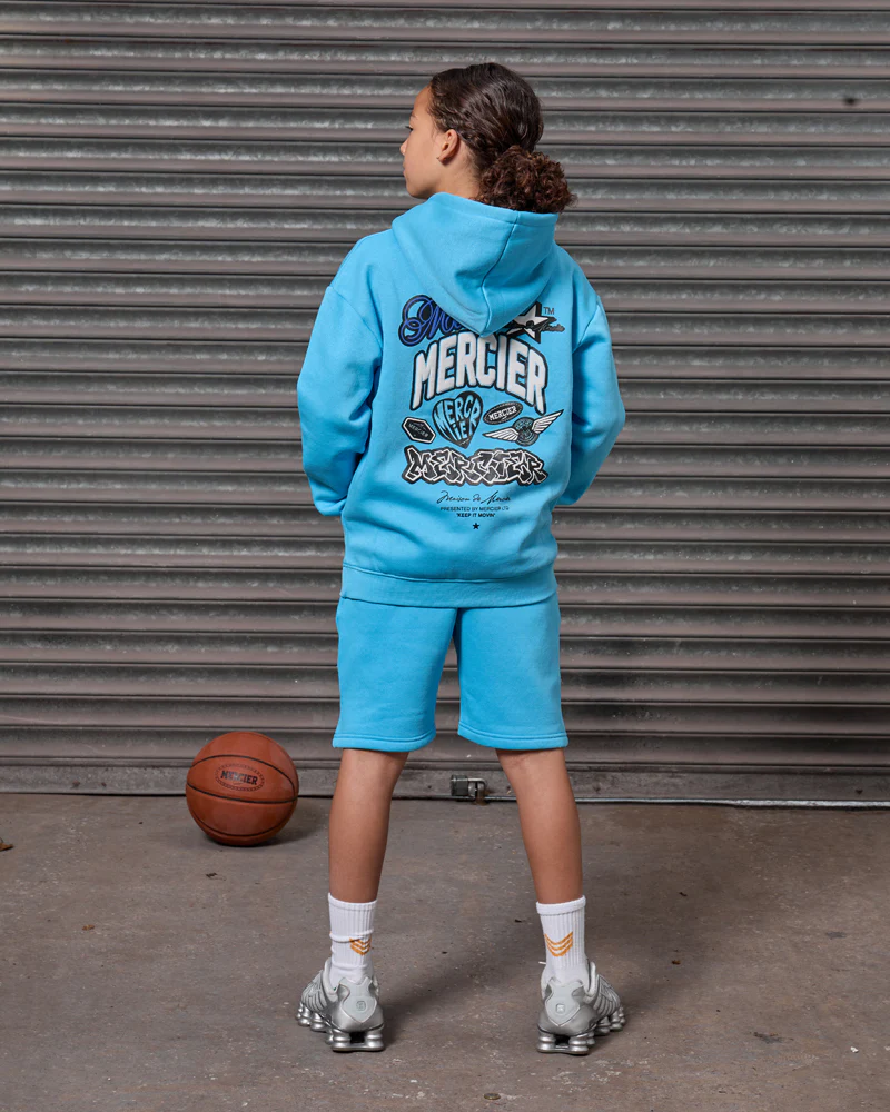 Junior Guerrilla Hoodie Blue - Image 4