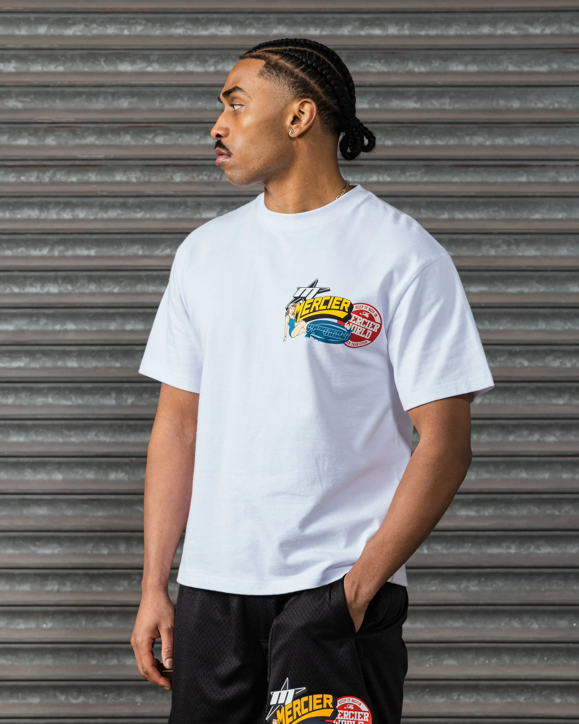 Pin Up Badge Tshirt White - Image 5