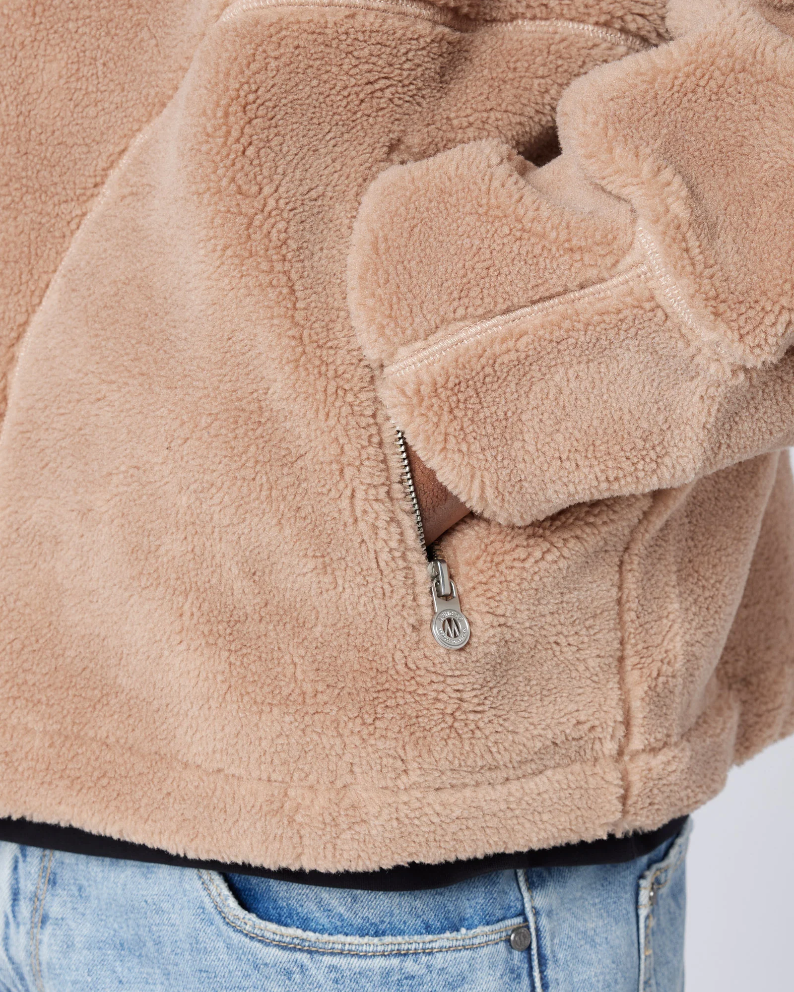 Tempo Borg Jacket Brown - Image 5