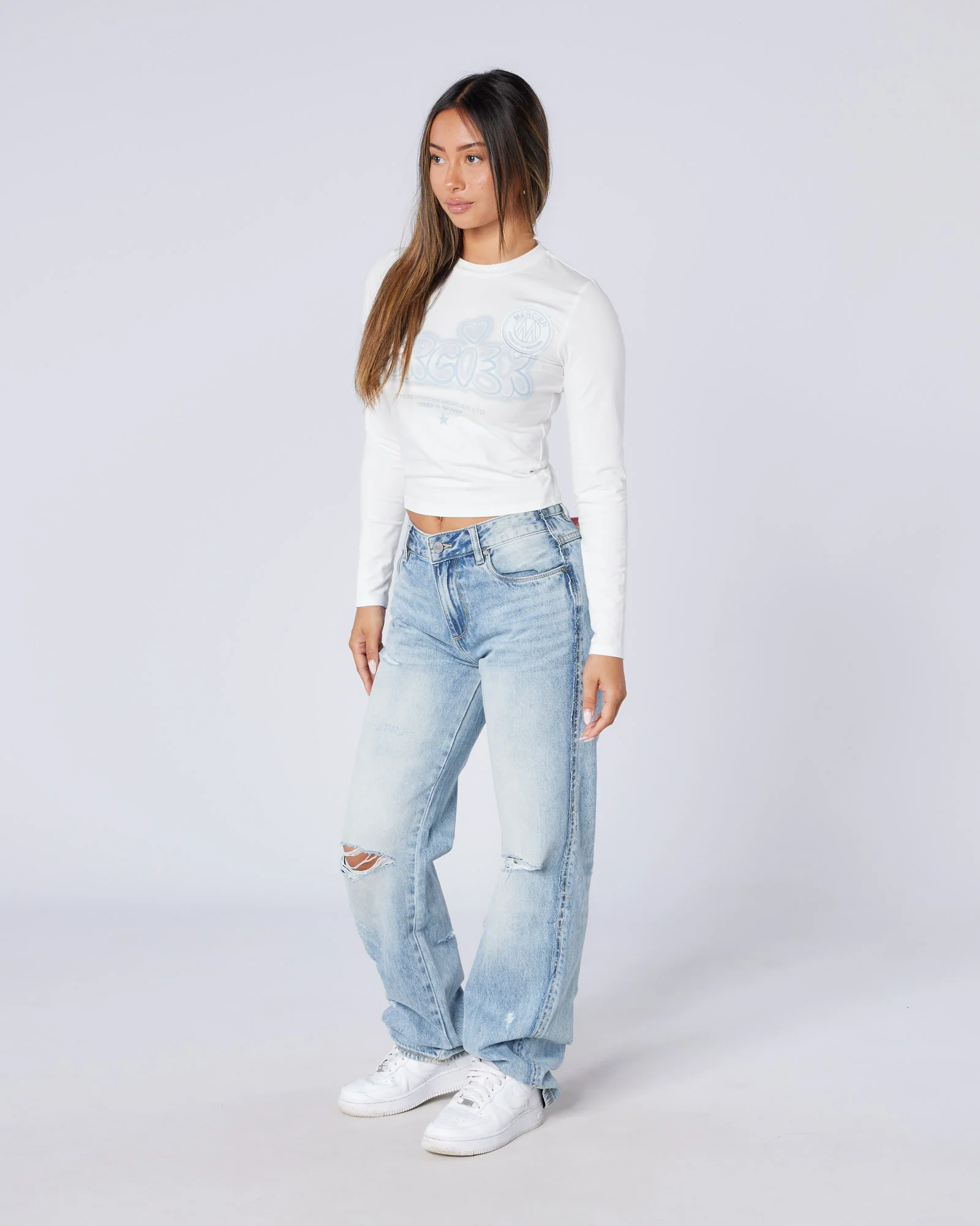 Womens Long Sleeve Fantasy T-shirt White - Image 4