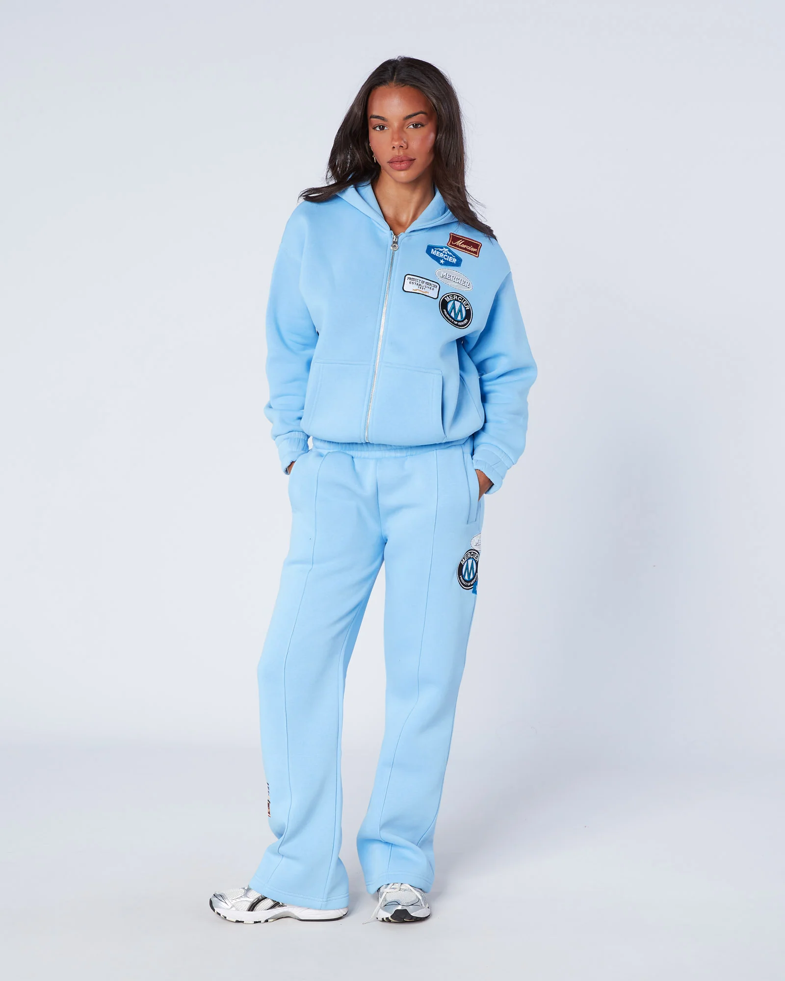 Womens OG Pintuck Joggers Blue - Image 2