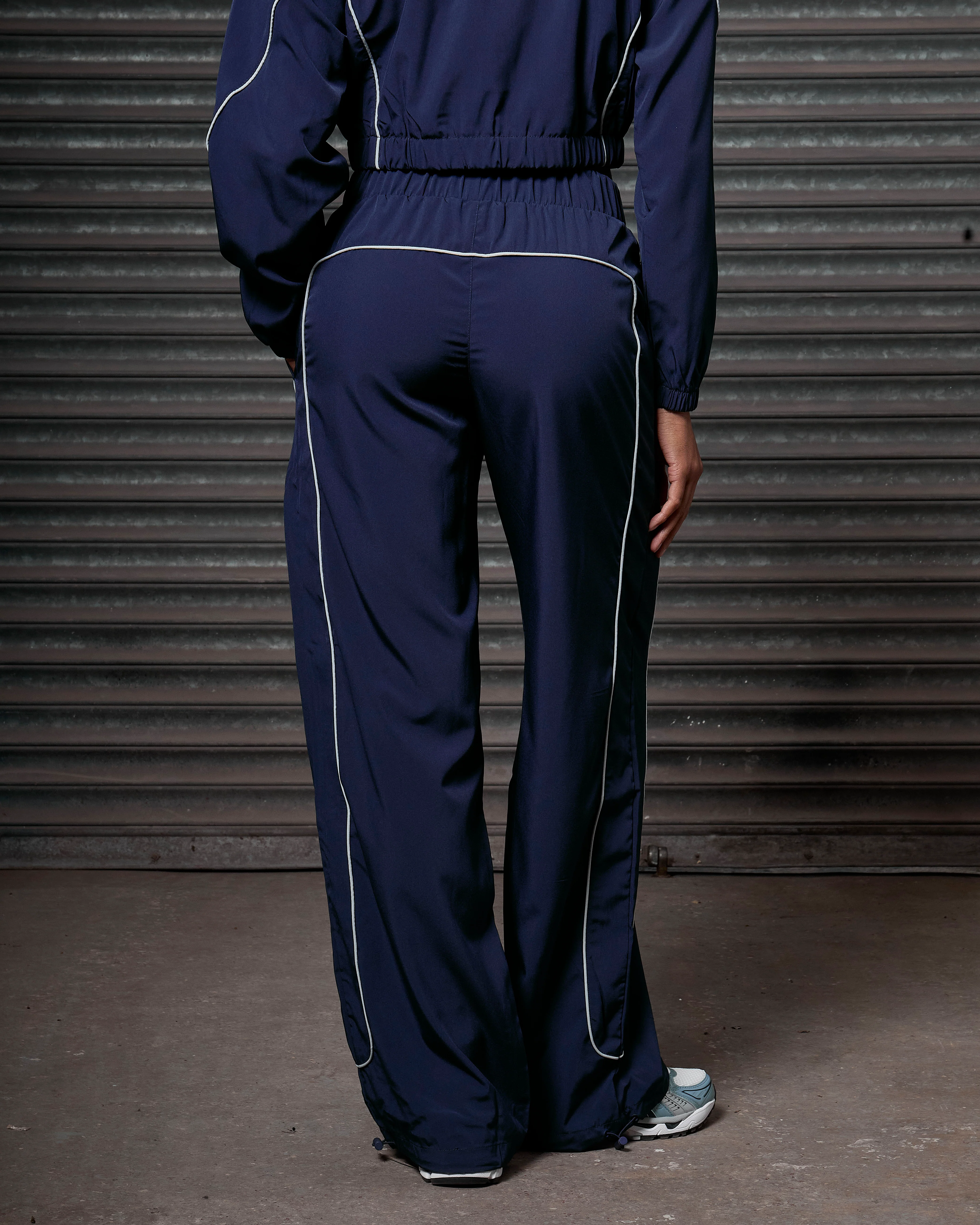 Women's Piping Track Pants Navy - Image 6